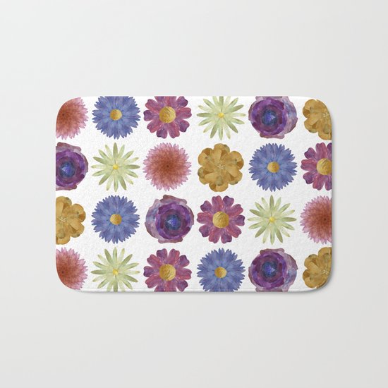 For Her ! Flowers Bath Mat
