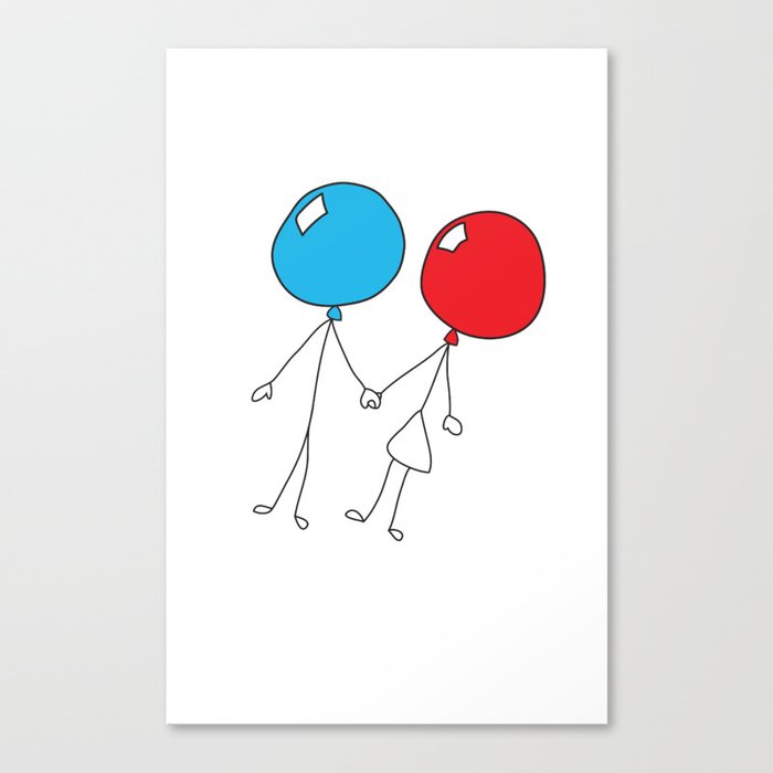Love Balloon Canvas Print
