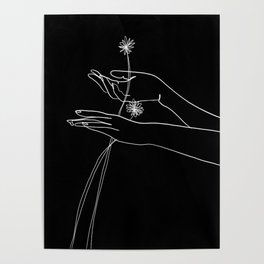 Hands with Stems Poster