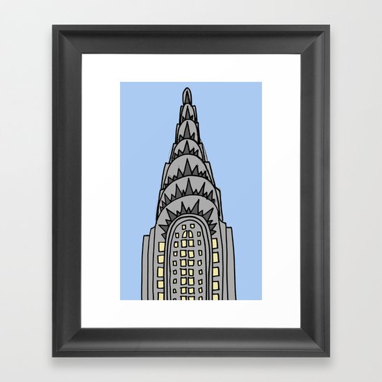 The Chrysler Building Would Look All Wrong in Nappa Framed Art Print