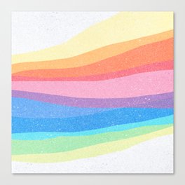 rainbow waves Canvas Print