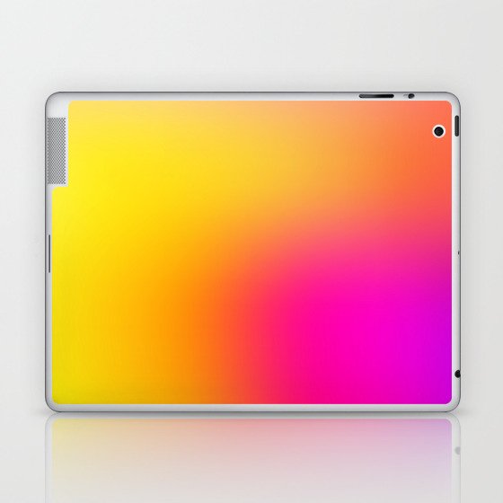 Neon Yellow and Pink Laptop & iPad Skin