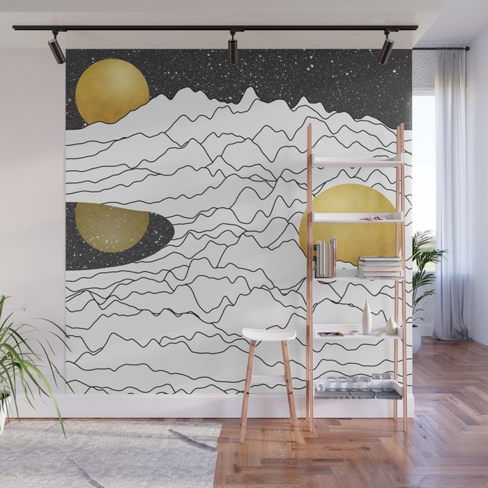 Mono Moonscape Wall Mural