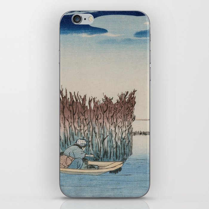 Japanese Woodblock art Famous Places in the Eastern Capital: Omori iPhone Skin