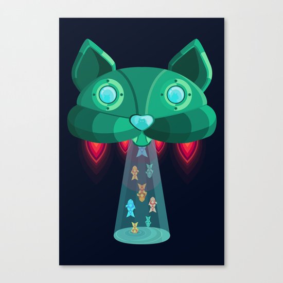 CatShip Canvas Print