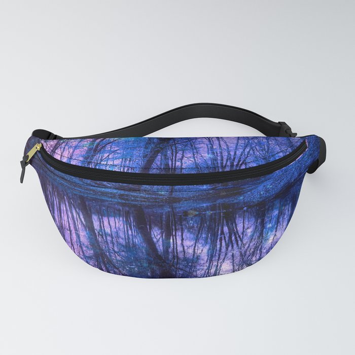 Enchanted Forest Lake Purple Blue Fanny Pack
