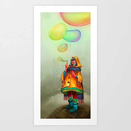 Bubbles of Color Art Print