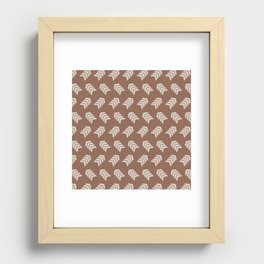 Double side arrow pattern 4 Recessed Framed Print