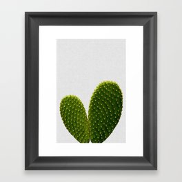 Heart Cactus Framed Art Print