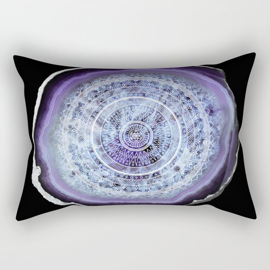 Mandala Agate Rectangular Pillow