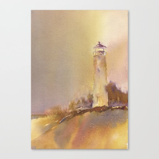 A golden, Crisp Point Canvas Print