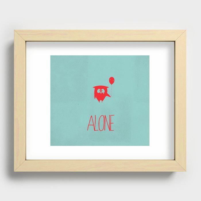 Alone Recessed Framed Print