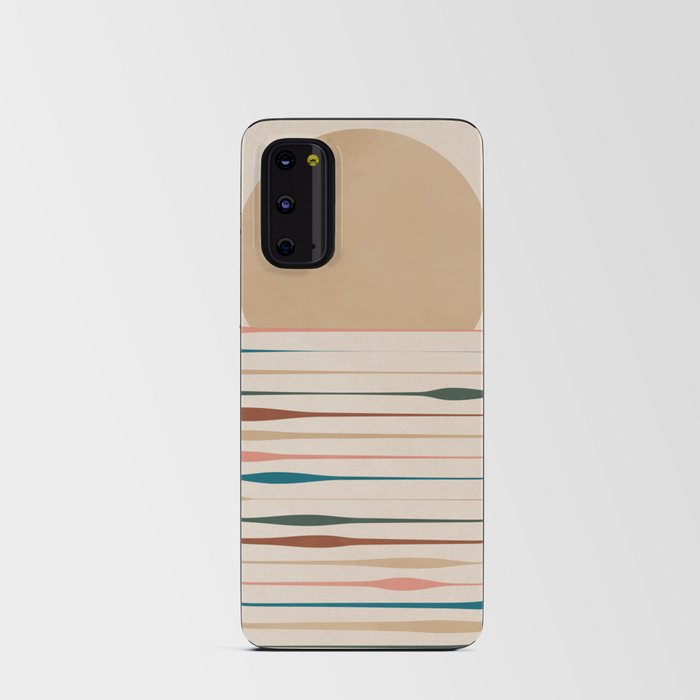 Sunset Modern - Colorful Lines 3 Android Card Case