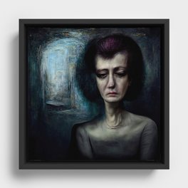 Alone Framed Canvas