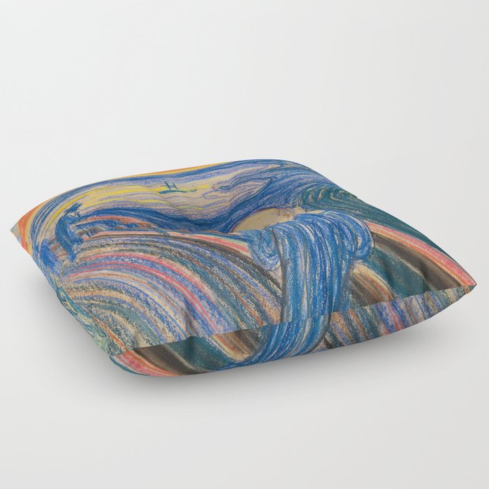 The Scream Edvard Munch Floor Pillow