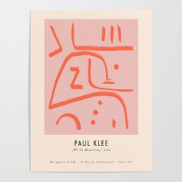 Modern poster Paul Klee - In Memoriam, 1938. Poster