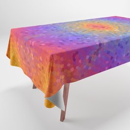 Mosaic with many colors Tablecloth