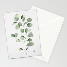 Watercolor Eucalyptus Stationery Card