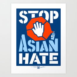 Stop Asian Hate Art Print