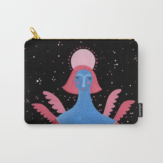 Merry Christmas! - Angel above the village Carry-All Pouch