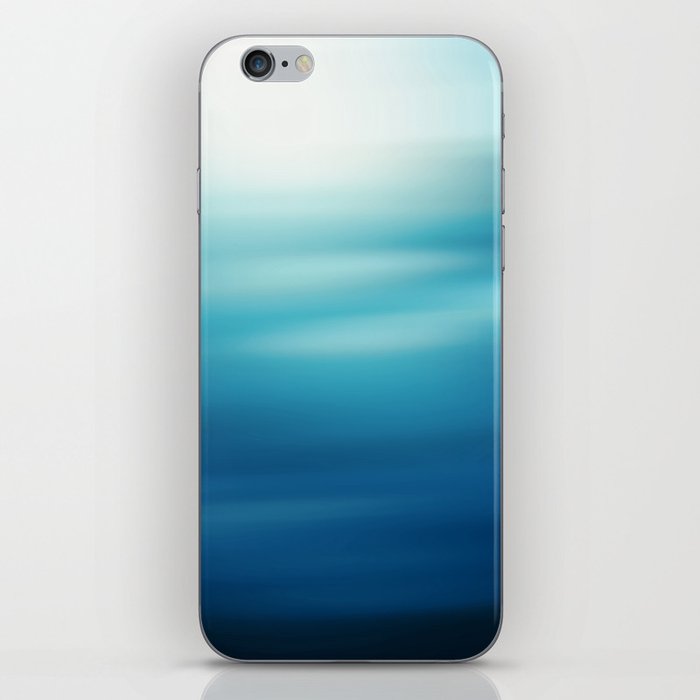 Underwater blue background iPhone Skin