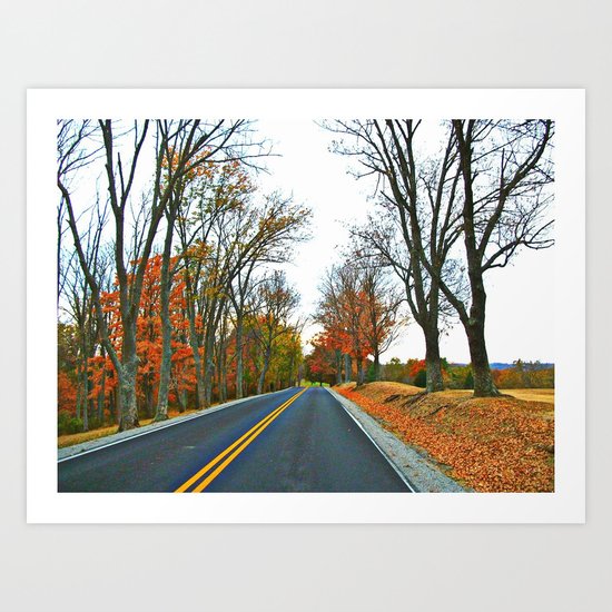 Cruising On A Beautiful Autumn Afternoon Art Print
