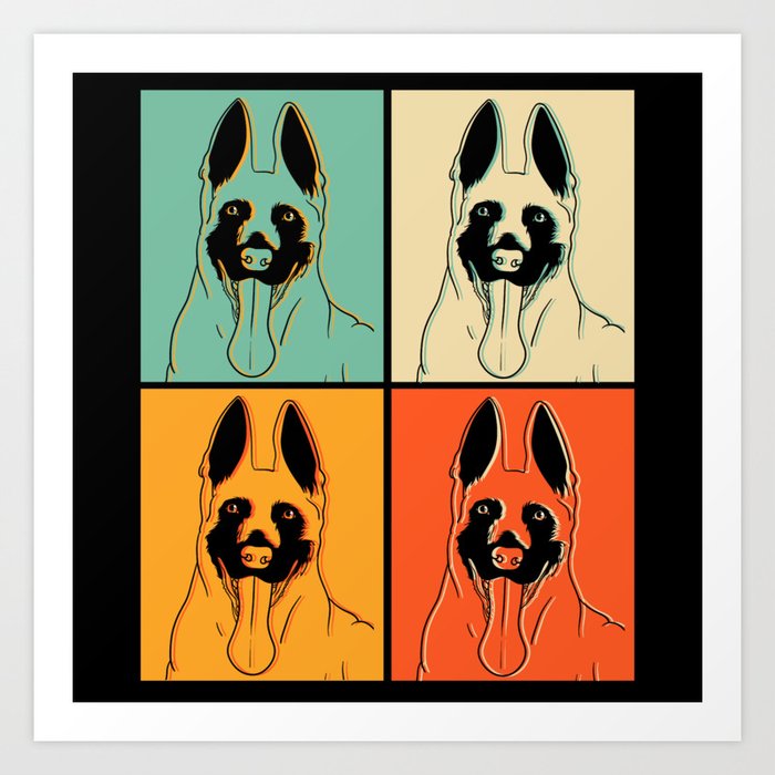 Belgian Malinois Dog Gift Idea Art Print by Jay Society6