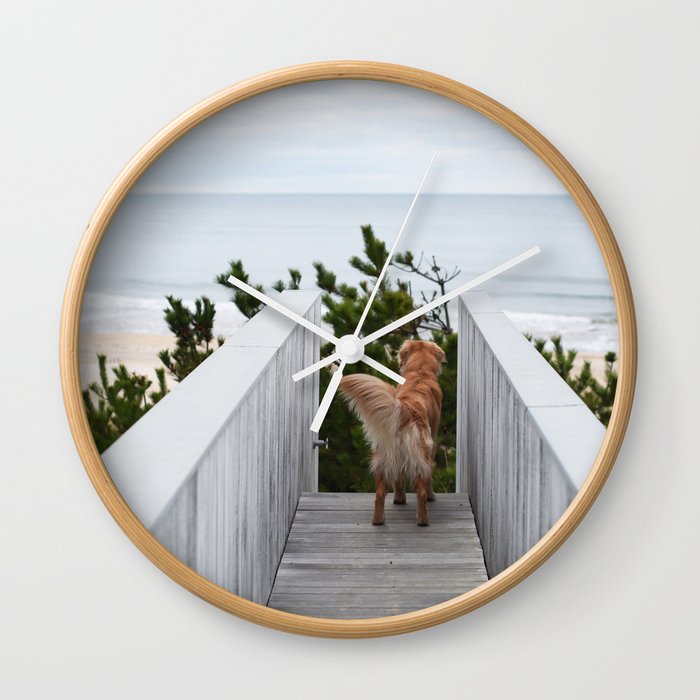 Beach Dog Wall Clock