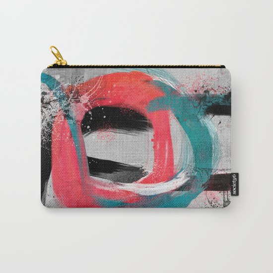 blue meets pink on a cloudy day Carry-All Pouch