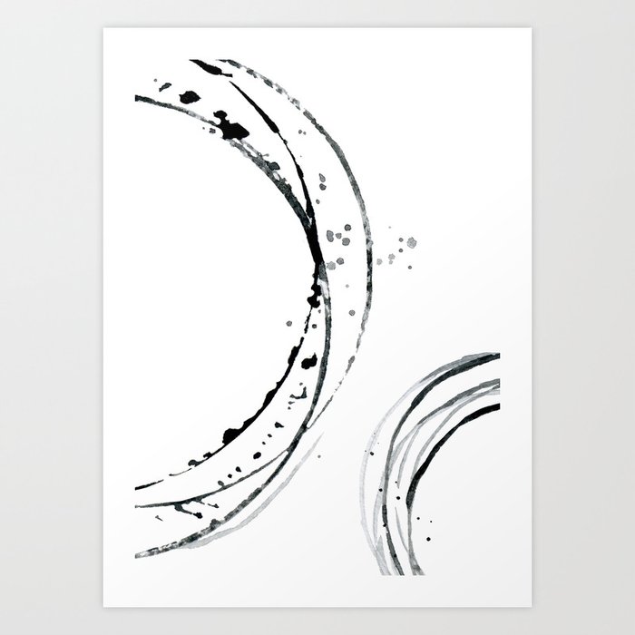 Discover the motif BLACK ABSTRACT LINES. by Art by ASolo as a print at TOPPOSTER