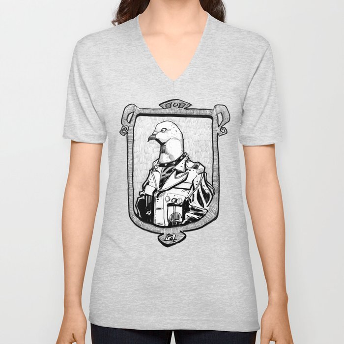 Anarcho-bird V Neck T Shirt