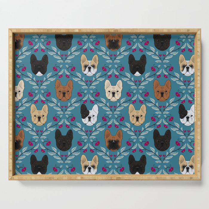 Pardon My Frenchie (Teal) Serving Tray