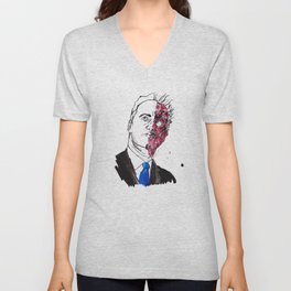 Two face David Cameron  V Neck T Shirt