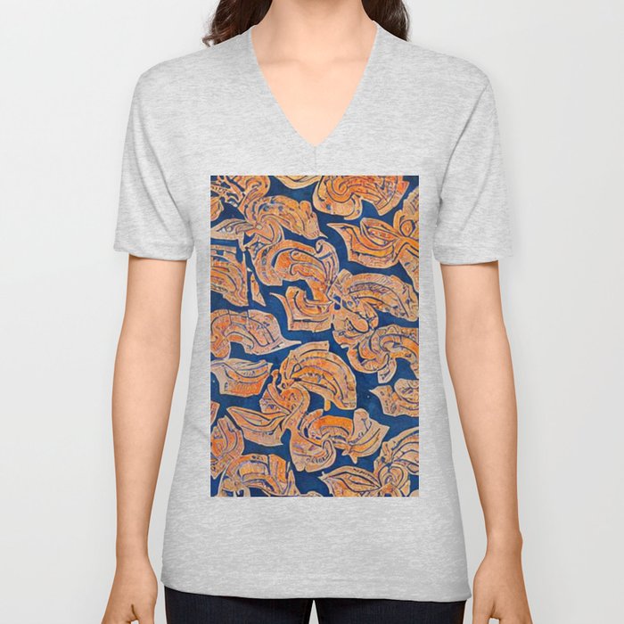 Artisan Batik No. 2 V Neck T Shirt
