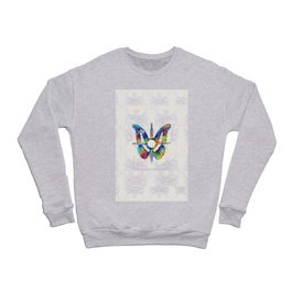 Native American Happiness and Transformation Symbol Art - Sharon Cummings Crewneck Sweatshirt