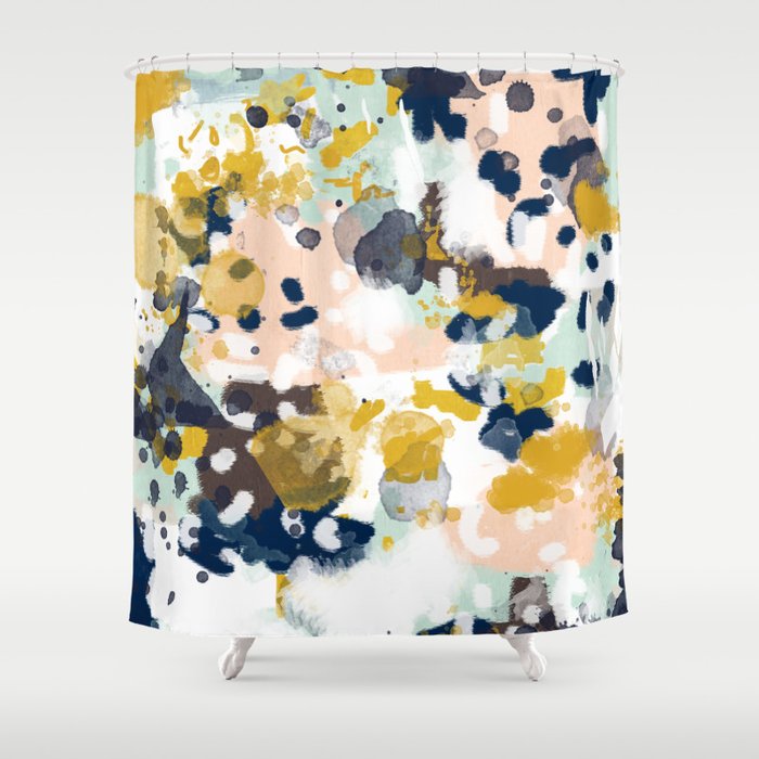 Sloane Abstract Painting Gender Neutral Baby Nursery Dorm College Sloane Abstract Painting Gender Neutral Baby Nursery Dorm College Decor Shower Curtain
