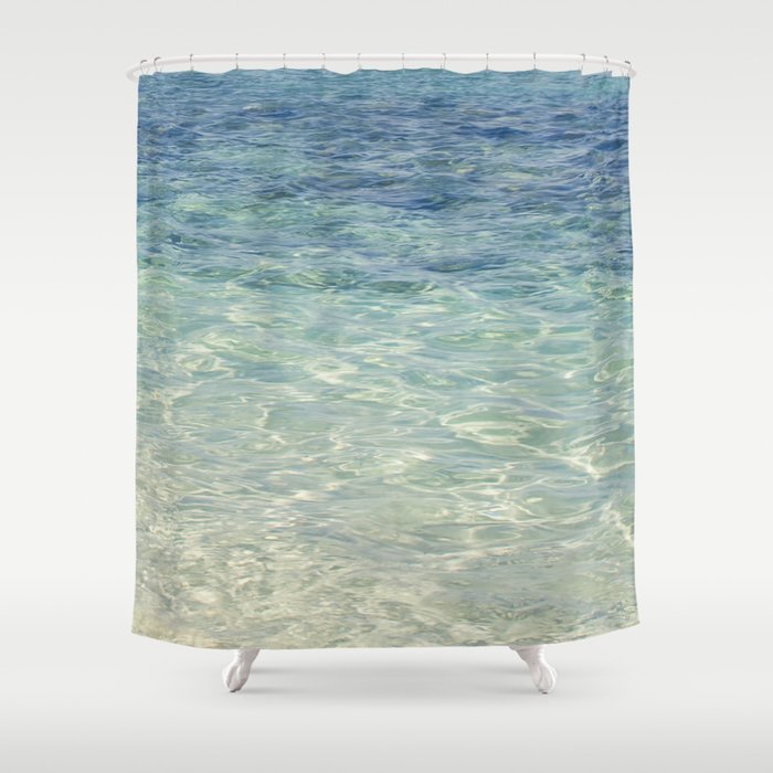 Ocean Blue Shower Curtain by Sharon Mau | Society6
