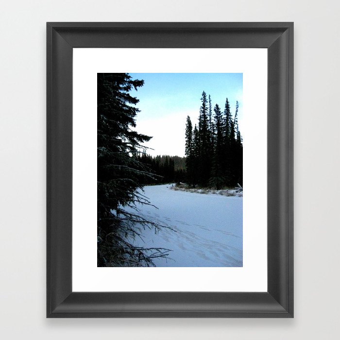 Wintertime in WaterValley Framed Art Print