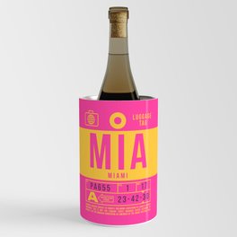 Luggage Tag B - MIA Miami USA Wine Chiller