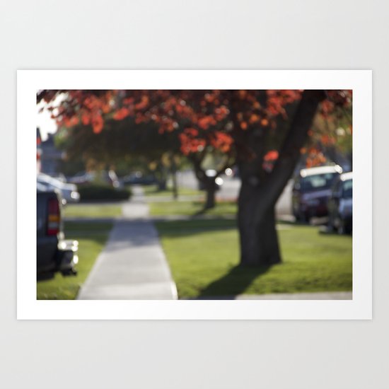 Down Bokeh Lane Art Print