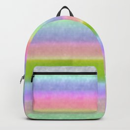 glitter effect rainbow stripes Backpack