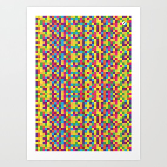 Pixels Art Print
