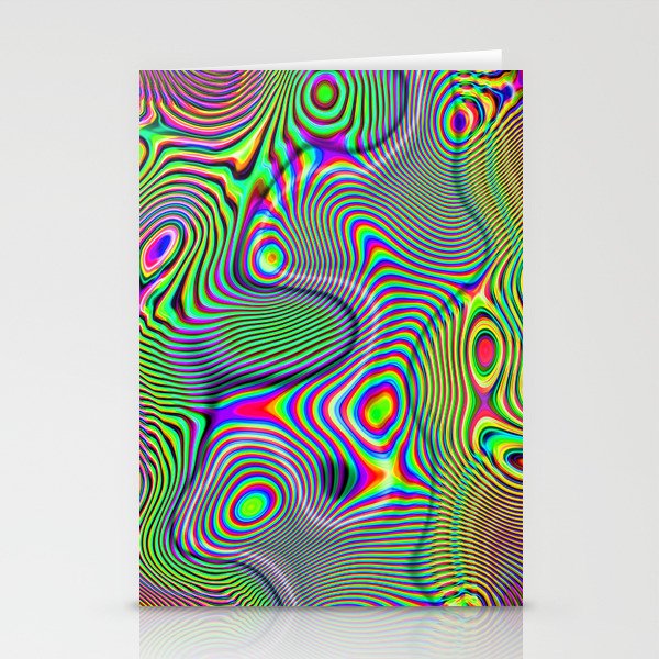 Funky liquid Stationery Cards