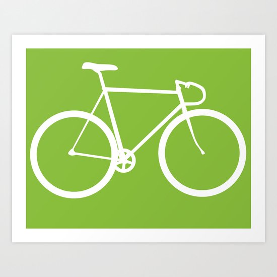 Fixed gear bike Art Print