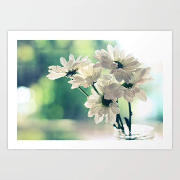 White Daisies - Simplicity Art Print