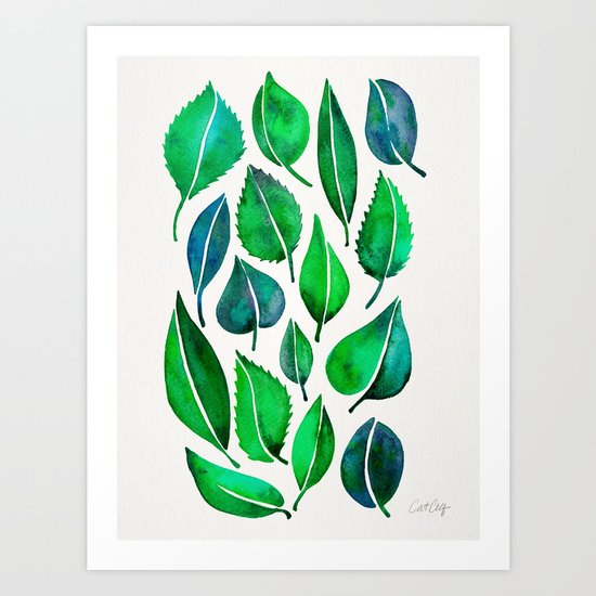 Summer Leaves Art Print