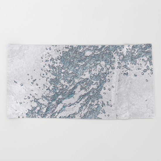 BE WATER MARBLE (abstract) Beach Towel
