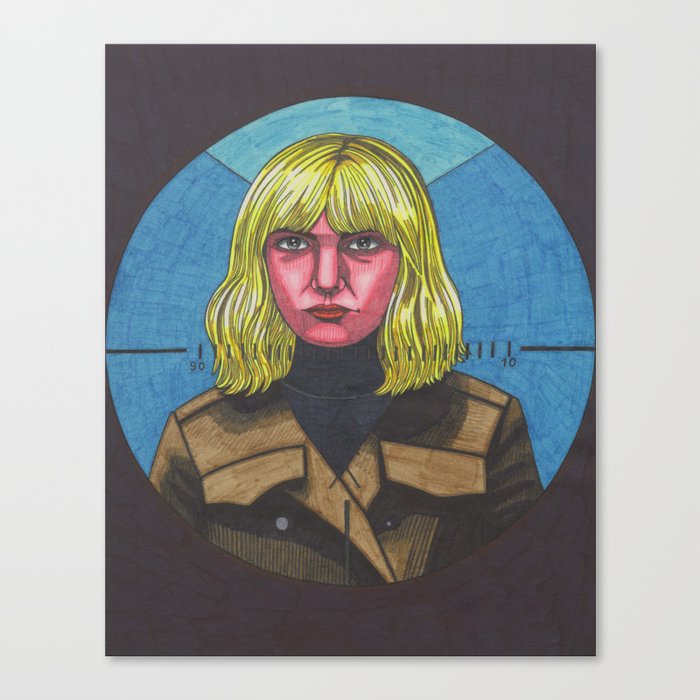 Blue Monday Blonde Canvas Print By Annagogoleva Society6