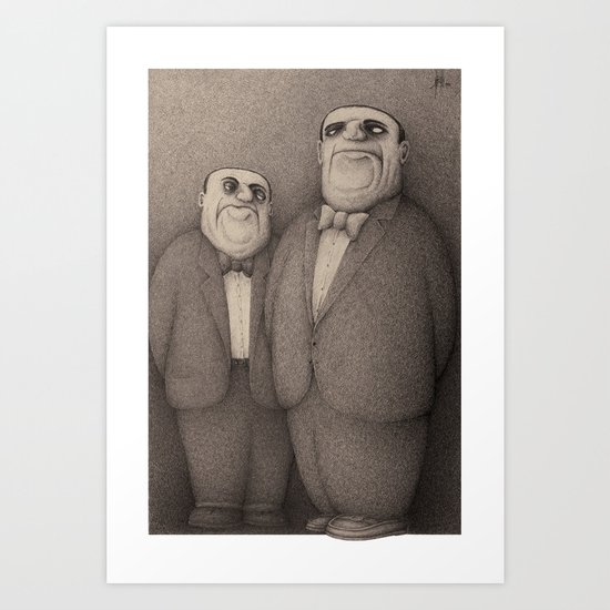 The Honourable Gentlemen (Sepia) Art Print