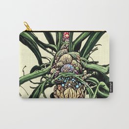 Biopunk Watercolor Botanical Illustration Carry-All Pouch